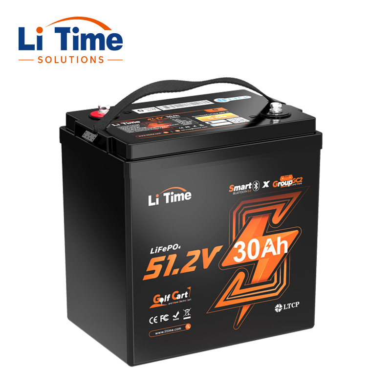 LiTime 51.2V 30Ah GC2 Smart LiFePO4 Golf Cart Battery with Bluetooth