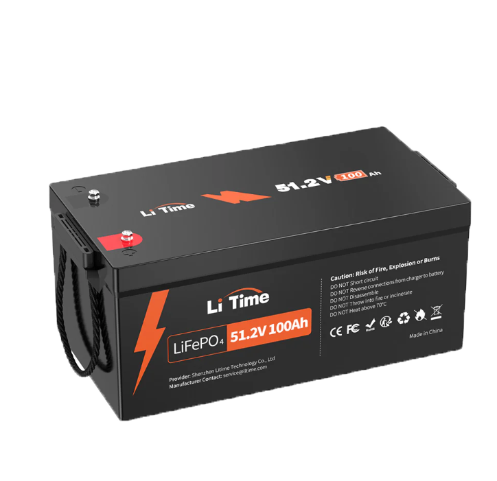 51.2V 100Ah BASIC LiFePO4 Battery with 4P Parallel Expansion IP65 Protection