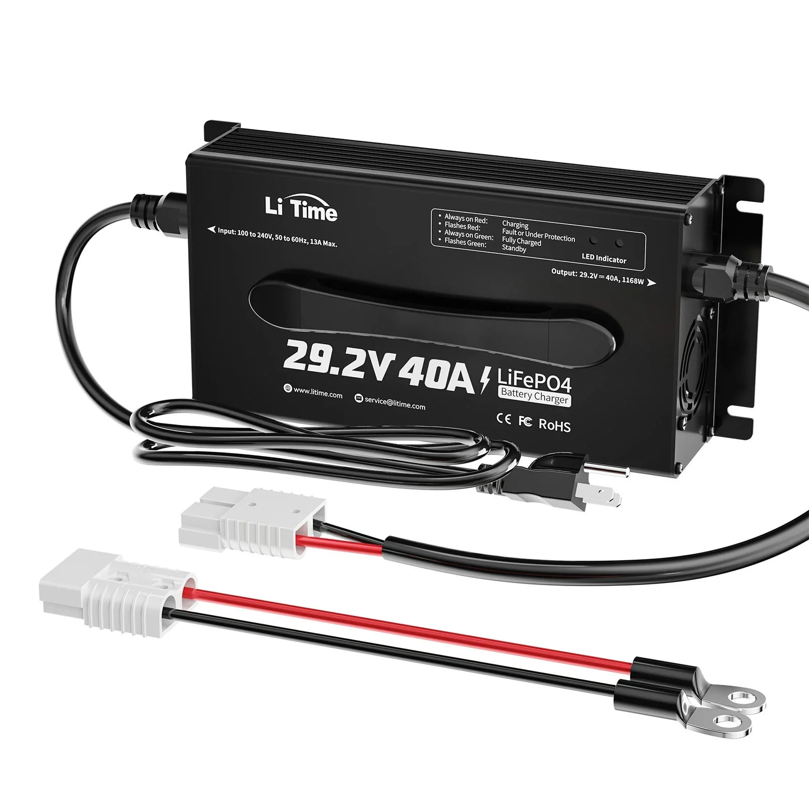 LiTime 24 (29.2) Volt 40A Mountable Lithium Battery Charger