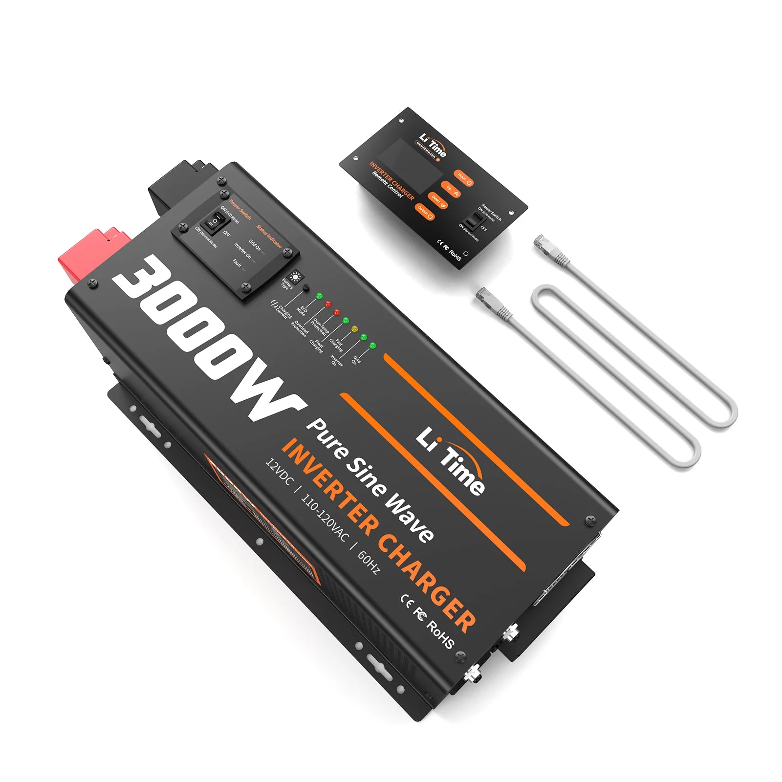 LiTime 3000 Watt Pure Sine Wave Inverter Charger