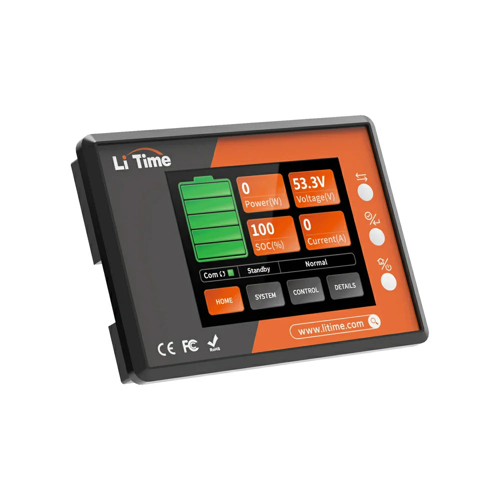 LiTime Lithium Golf Cart Battery RS485 Monitoring Display