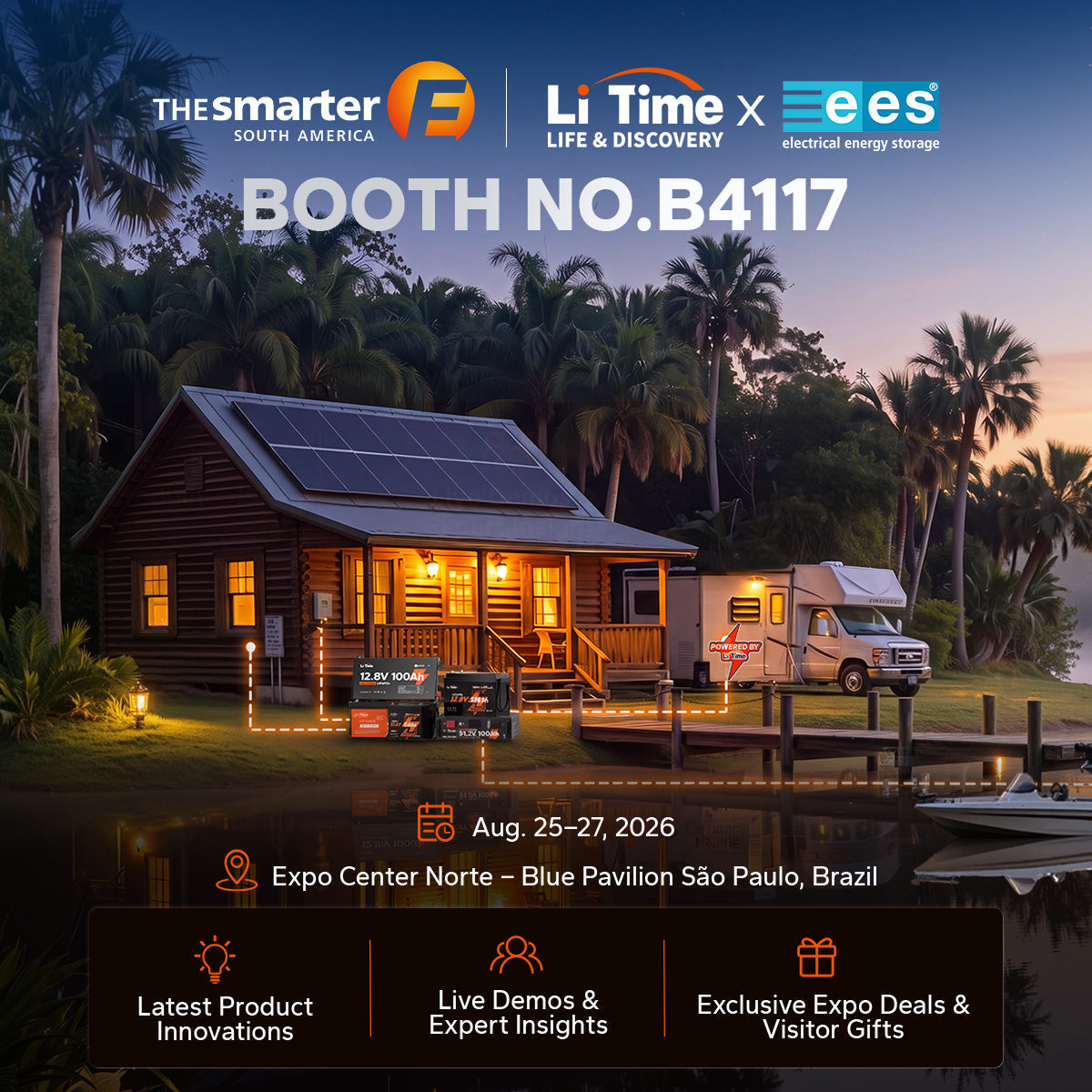 LiTime at ees South America 2026 in São Paulo, Brazil