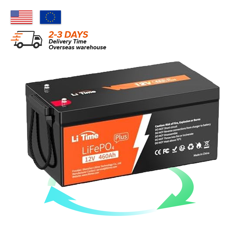 12.8V 460Ah Plus LiFePO4 Battery with 4P4S Expansion  Multi-Protection System