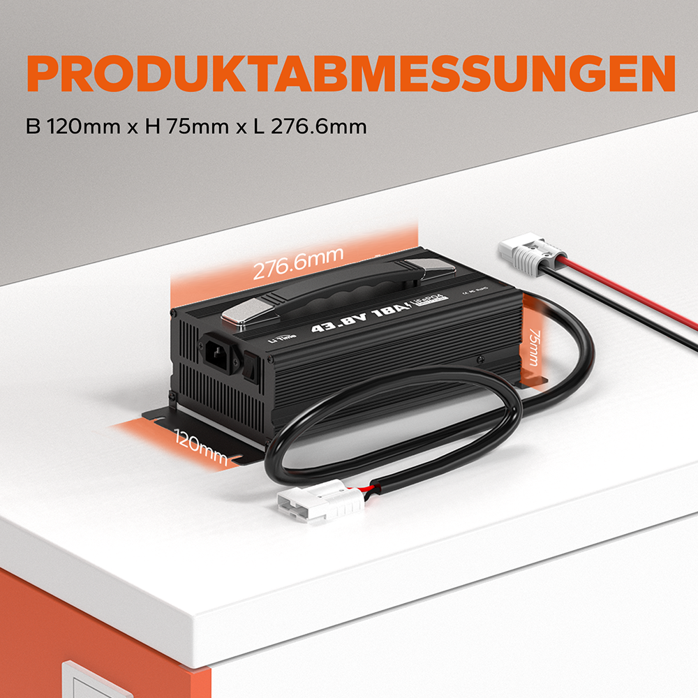LiTime 36 Volt (43.8V) 18A LiFePO4 Lithium Golf Cart Battery Charger