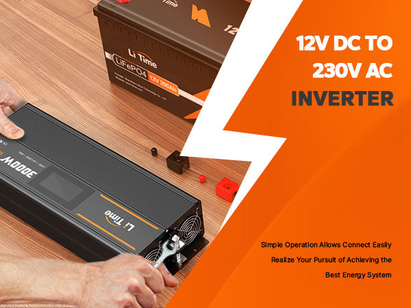 LiTime 12V 3000W Pure Sine Wave Inverter for RVs, Off-Grid & Backup Power