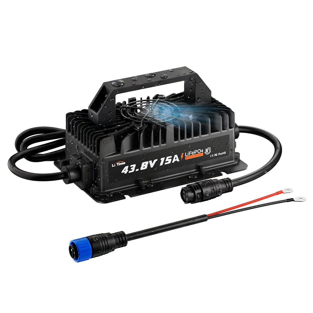 LiTime 36V 15A Waterproof LiFePO4 Battery Charger