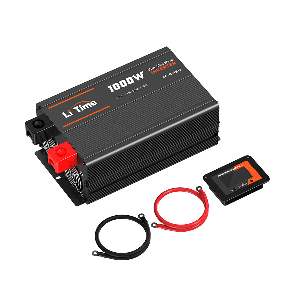 LiTime 12V 1000W Pure Sine Wave Inverter 230V EU
