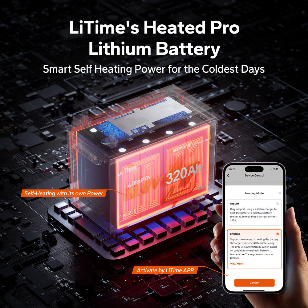 12V 320Ah LiFePO4 Battery for Truck Parking AC Auxiliary Power Systems