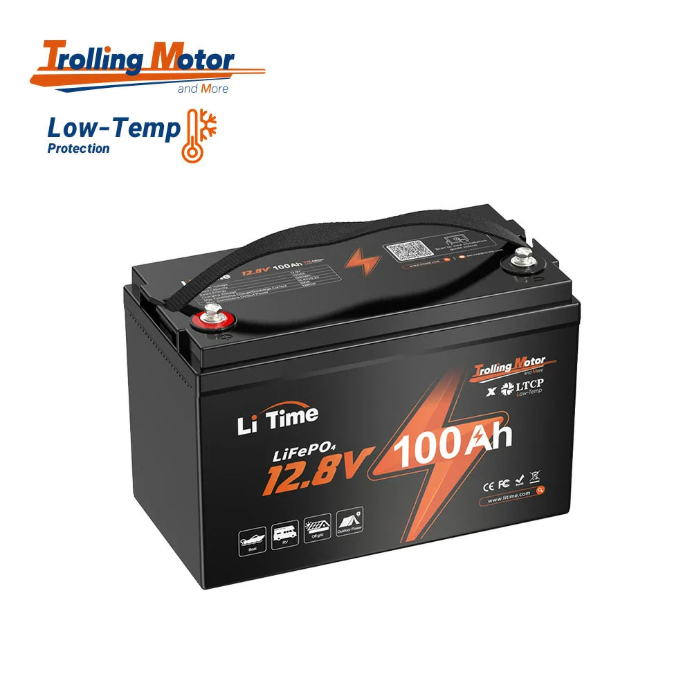 LiTime 12V 100Ah TM Lithium Marine Trolling Motor Battery