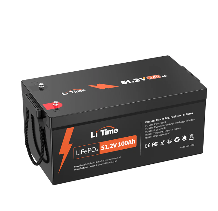 51.2V 100Ah BASIC LiFePO4 Battery with 4P Parallel Expansion IP65 Protection