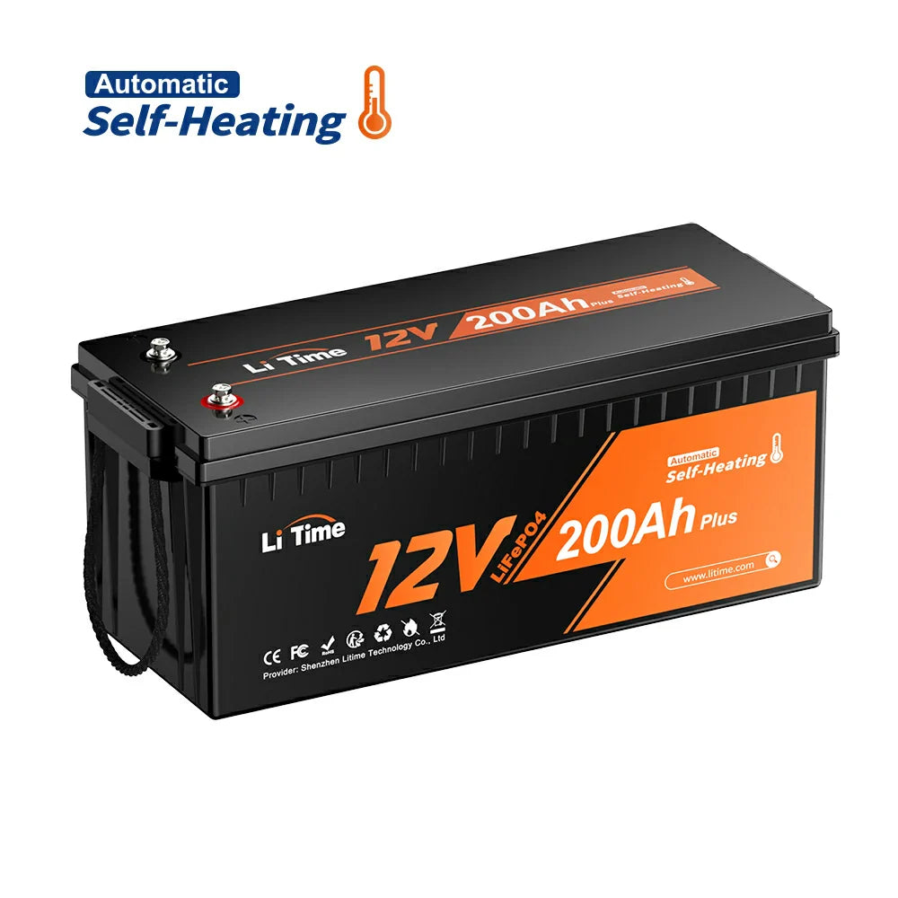 LiTime 12V 200Ah Plus Self-Heating LiFePO4 Battery