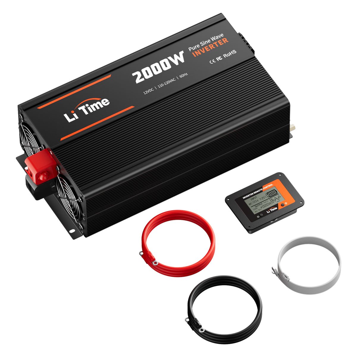 12V 2000W Pure Sine Wave Inverter with 4000W Peak Power