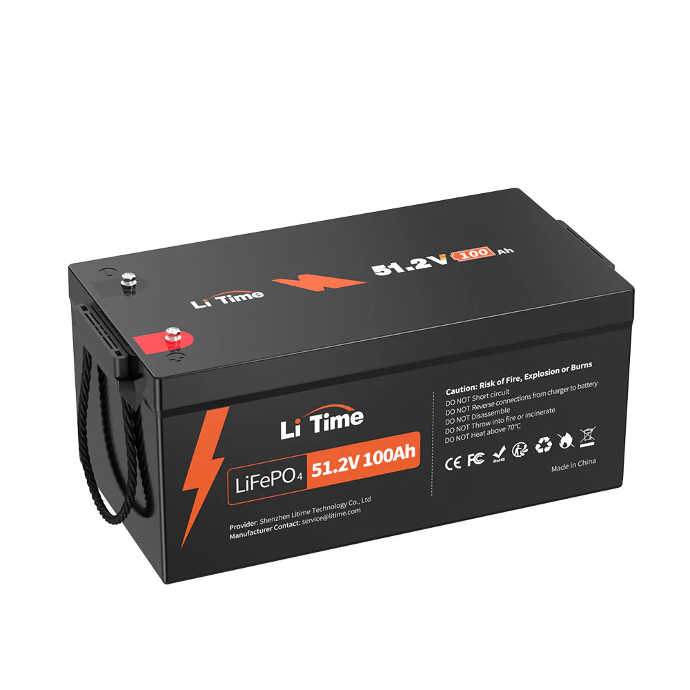 LiTime 48V (51.2V) 100Ah 8D Lithium Battery for Off-Grid