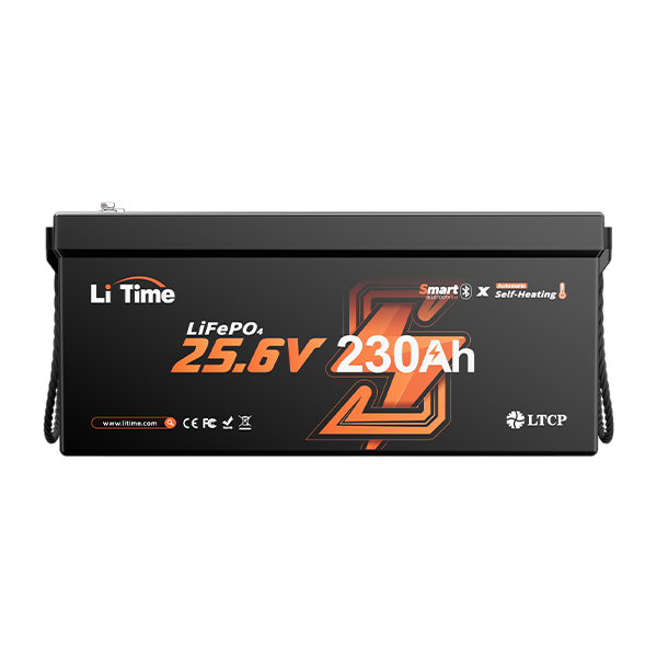 LiTime 24V 230Ah LiFePO4 Battery with 200A BMS 5888Wh High Capacity