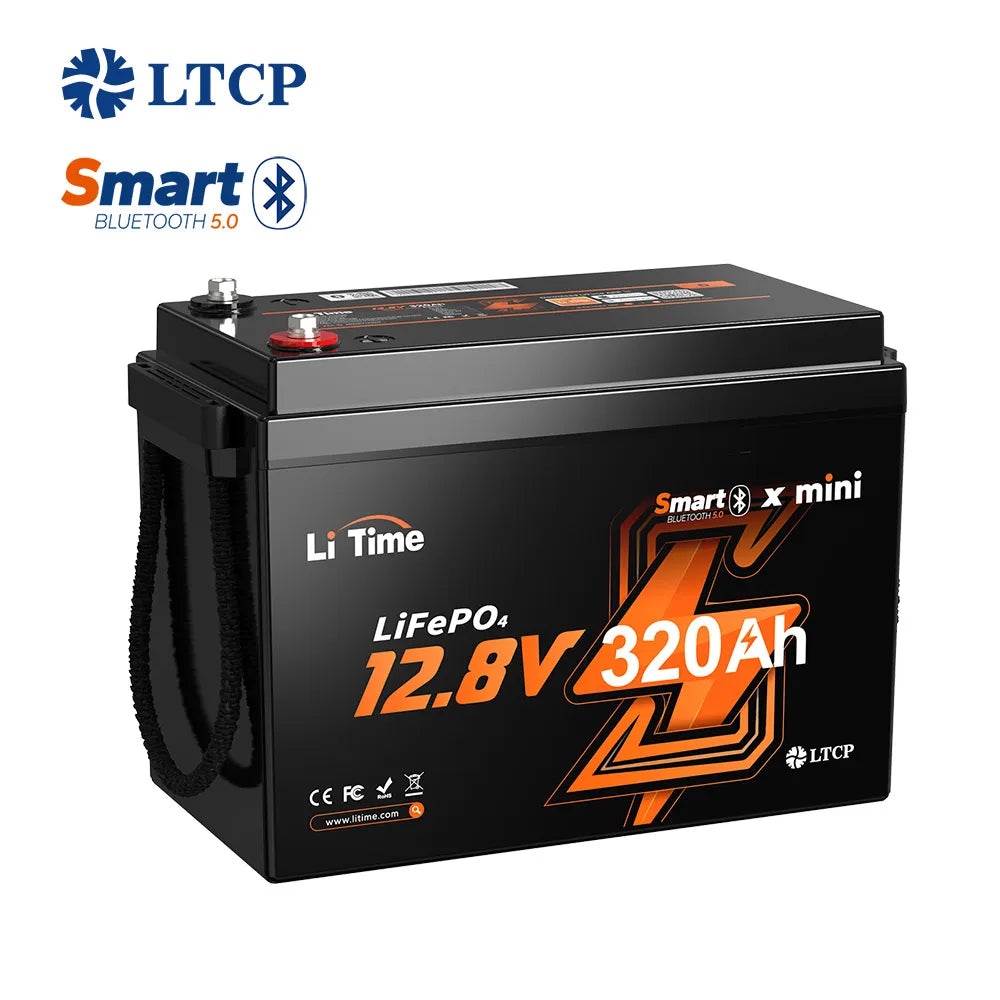 LiTime 12V 320Ah Bluetooth LiFePO4 Battery for RV & Marine