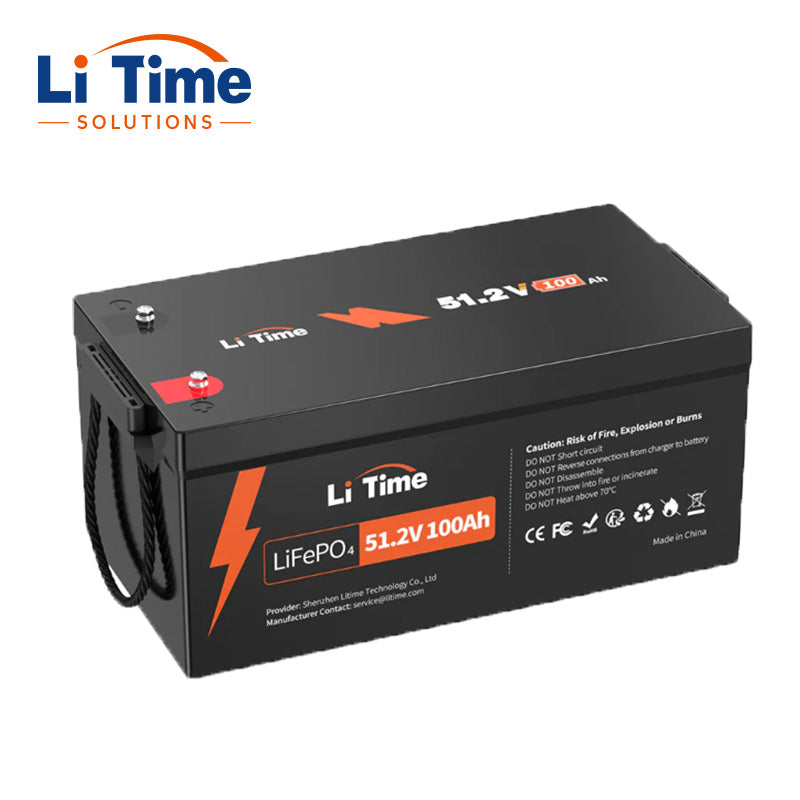 51.2V 100Ah BASIC LiFePO4 Battery with 4P Parallel Expansion IP65 Protection