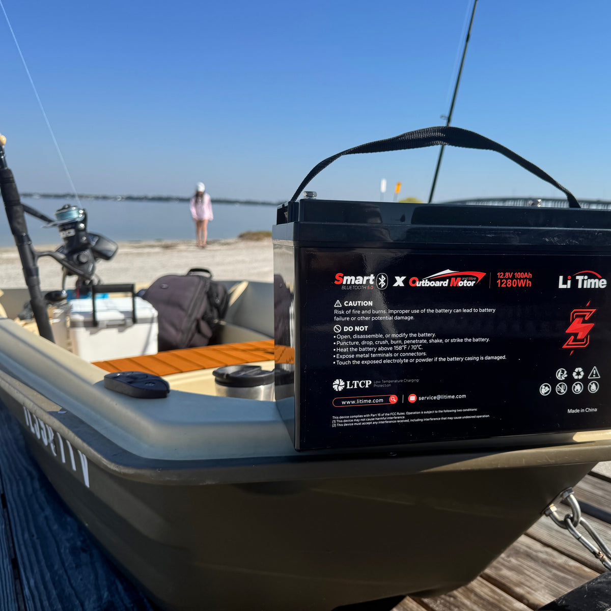 LiTime battery used in a marine recreational boating environment
